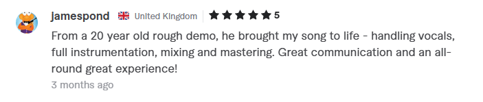 Client feedback on Fiverr — screenshot 3